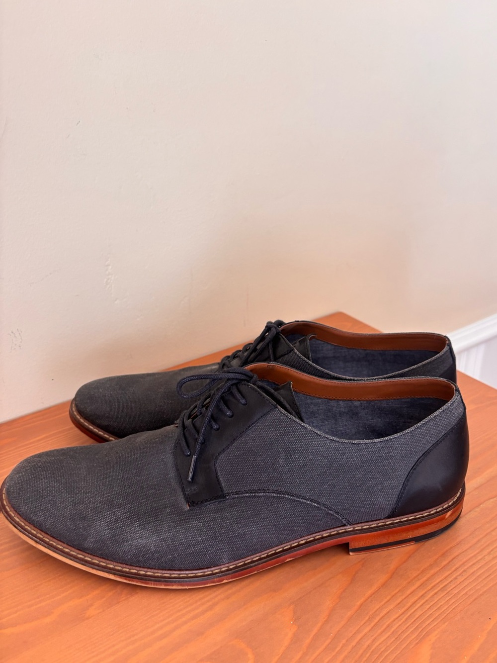 ALDO Classic Men's Gray Lace-Up Dress Shoes Size 12